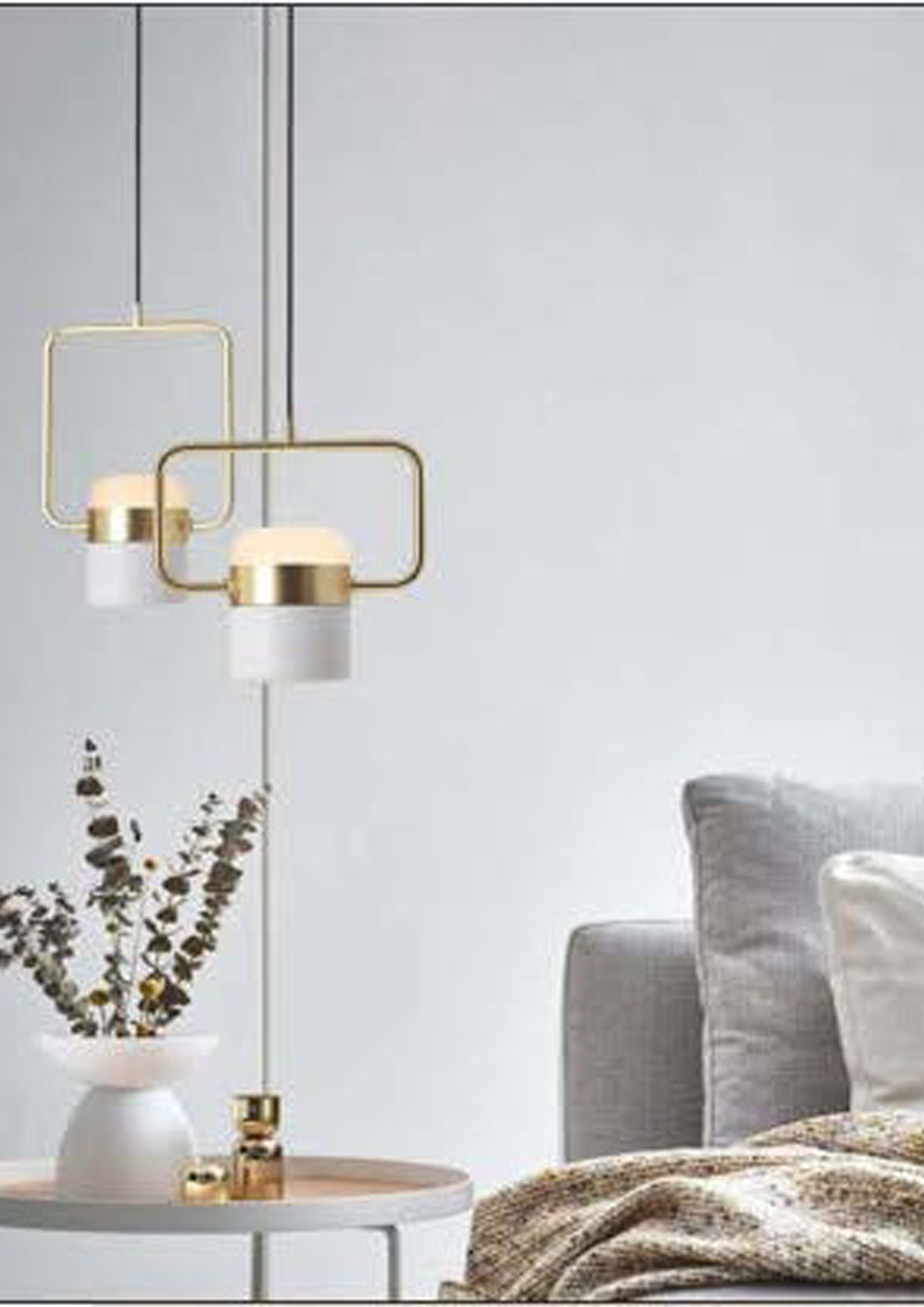 Beyond Lights - Brass Pendant Lamp- GL